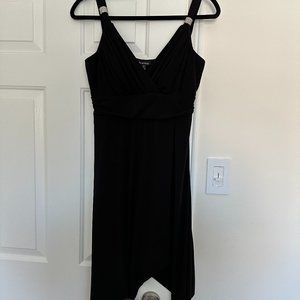 LE CHATEAU Black Dress with Jewel Detail